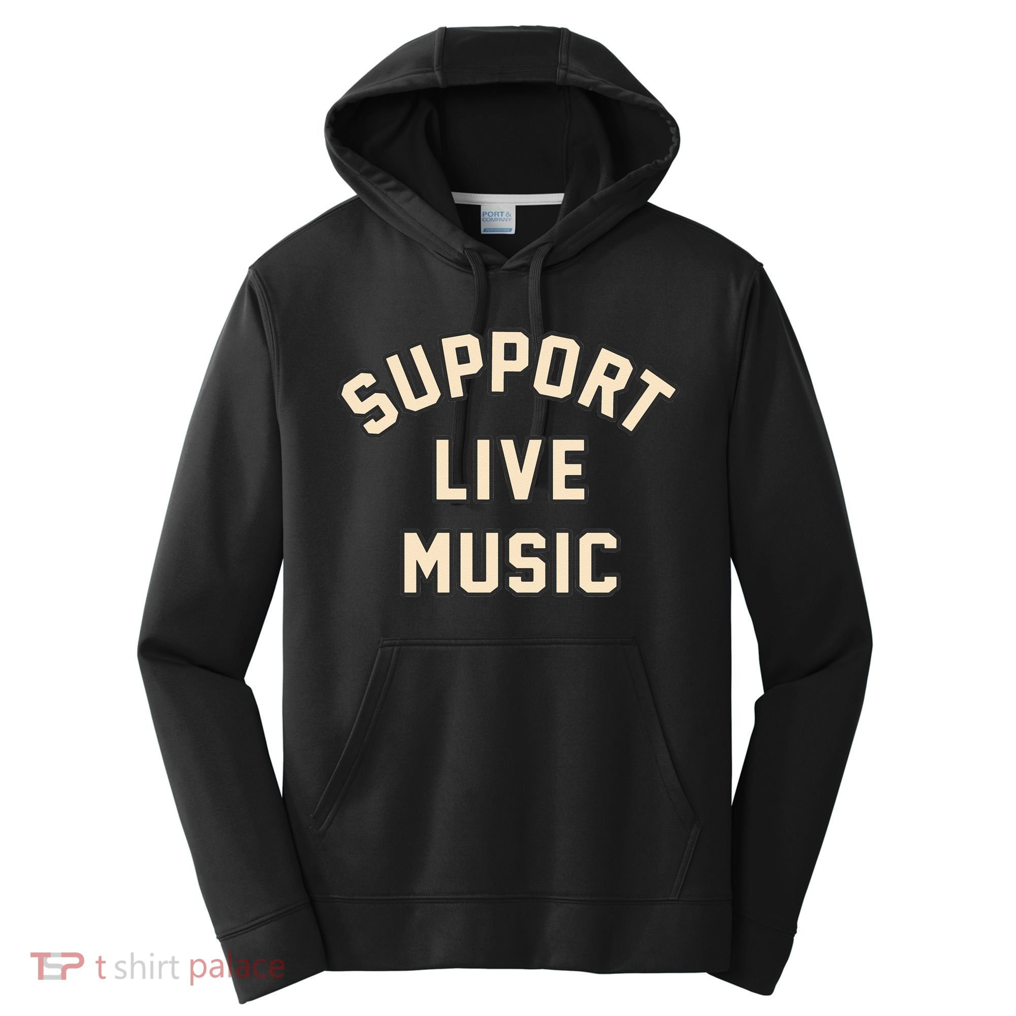 Support Live Music Musicians Local Bands Artists Music Lover Performance Fleece Hoodie