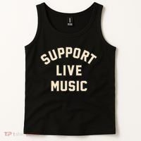 Support Live Music Musicians Local Bands Artists Music Lover Tank Top thumb 2