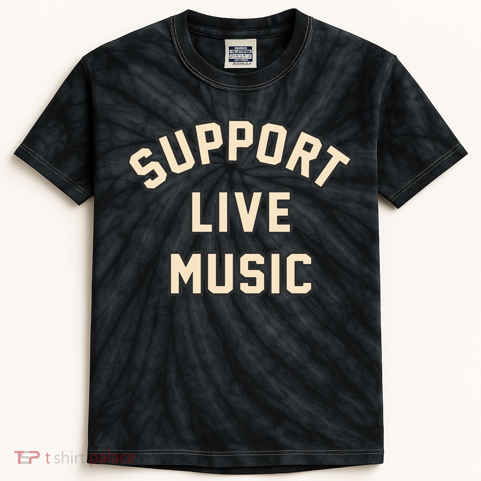 Support Live Music Musicians Local Bands Artists Music Lover Kids Tie-Dye T-Shirt