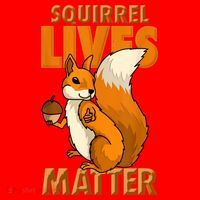 Squirrel Lives Matter I Love Squirrels Santa Hat thumb 1