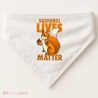 Squirrel Lives Matter I Love Squirrels USA-Made Doggie Bandana thumb 0