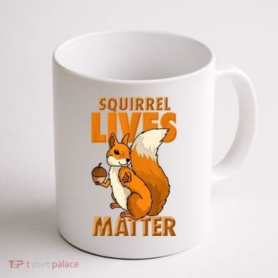 Squirrel Lives Matter I Love Squirrels Coffee Mug back
