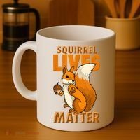 Squirrel Lives Matter I Love Squirrels Coffee Mug thumb 4
