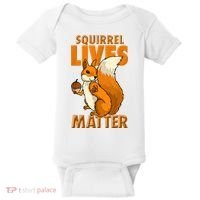 Squirrel Lives Matter I Love Squirrels Baby Bodysuit thumb 0