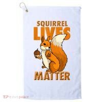 Squirrel Lives Matter I Love Squirrels Golf Towel thumb 0