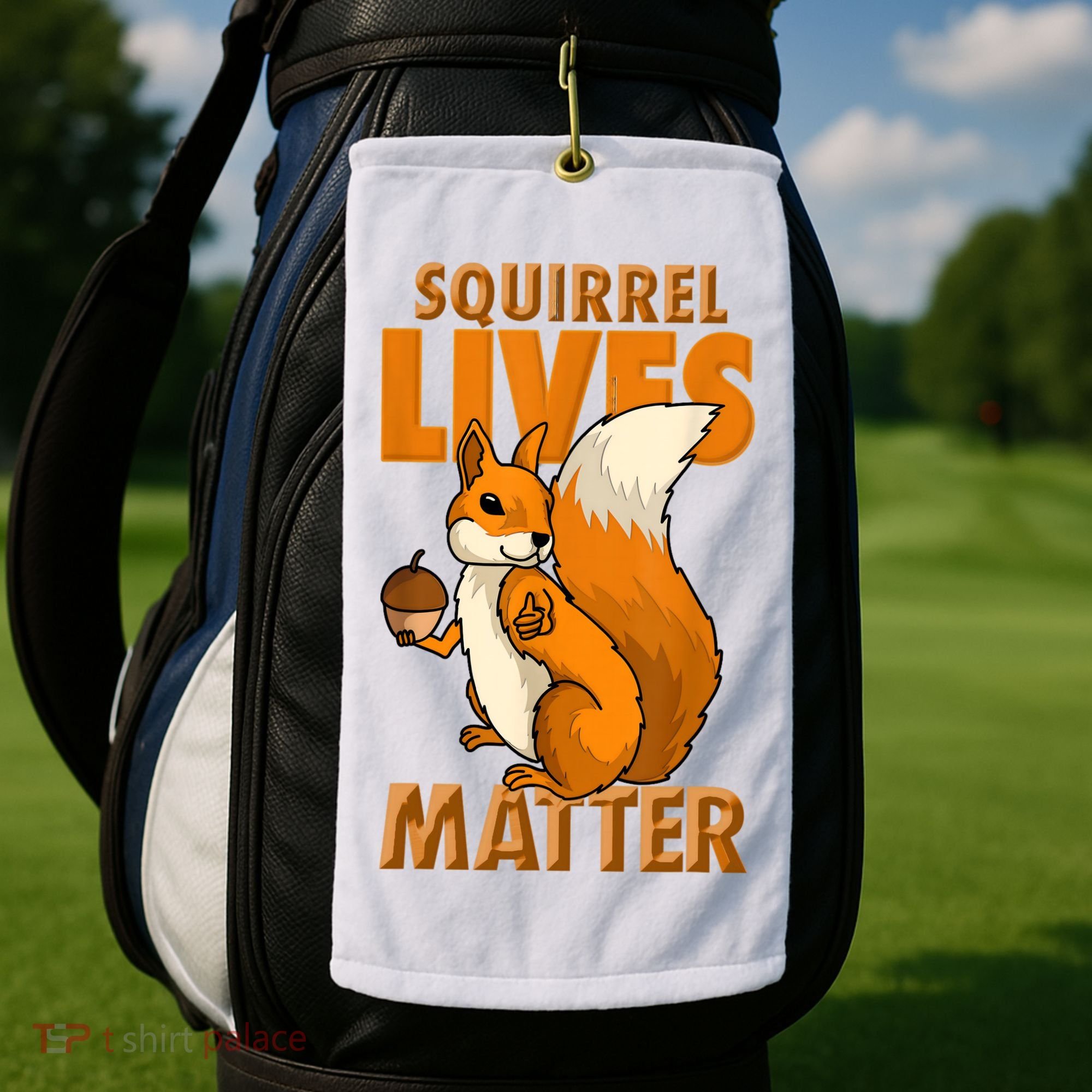 Squirrel Lives Matter I Love Squirrels Golf Towel
