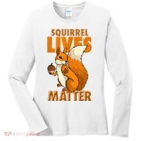 Squirrel Lives Matter I Love Squirrels Women's Long Sleeve Shirt thumb 0