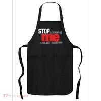 Stop Looking Me I Do Not Exist Funny Saying Apron thumb 0
