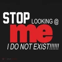 Stop Looking Me I Do Not Exist Funny Saying Women's Hoodie thumb 2