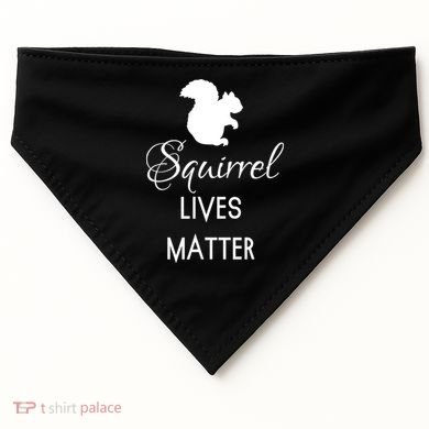 Squirrel Lives Matter Animal Lover Squirrel TShirt USA-Made Doggie Bandana