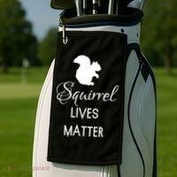 Squirrel Lives Matter Animal Lover Squirrel TShirt Golf Towel thumb 2