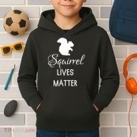 Squirrel Lives Matter Animal Lover Squirrel TShirt Kids Hoodie thumb 2
