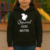 Squirrel Lives Matter Animal Lover Squirrel TShirt Kids Hoodie thumb 3