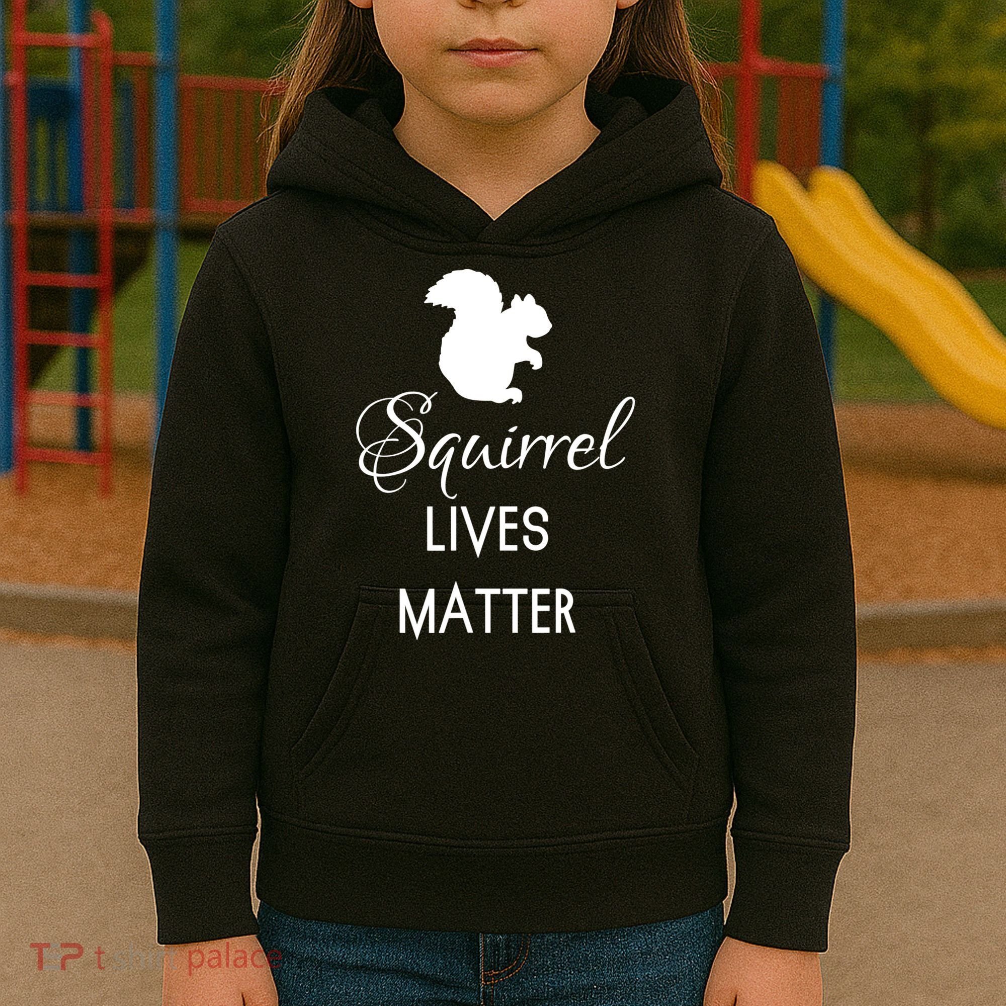 Squirrel Lives Matter Animal Lover Squirrel TShirt Kids Hoodie