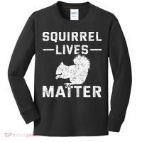 Squirrel Lives Matter Squirrel Kids Long Sleeve Shirt thumb 0
