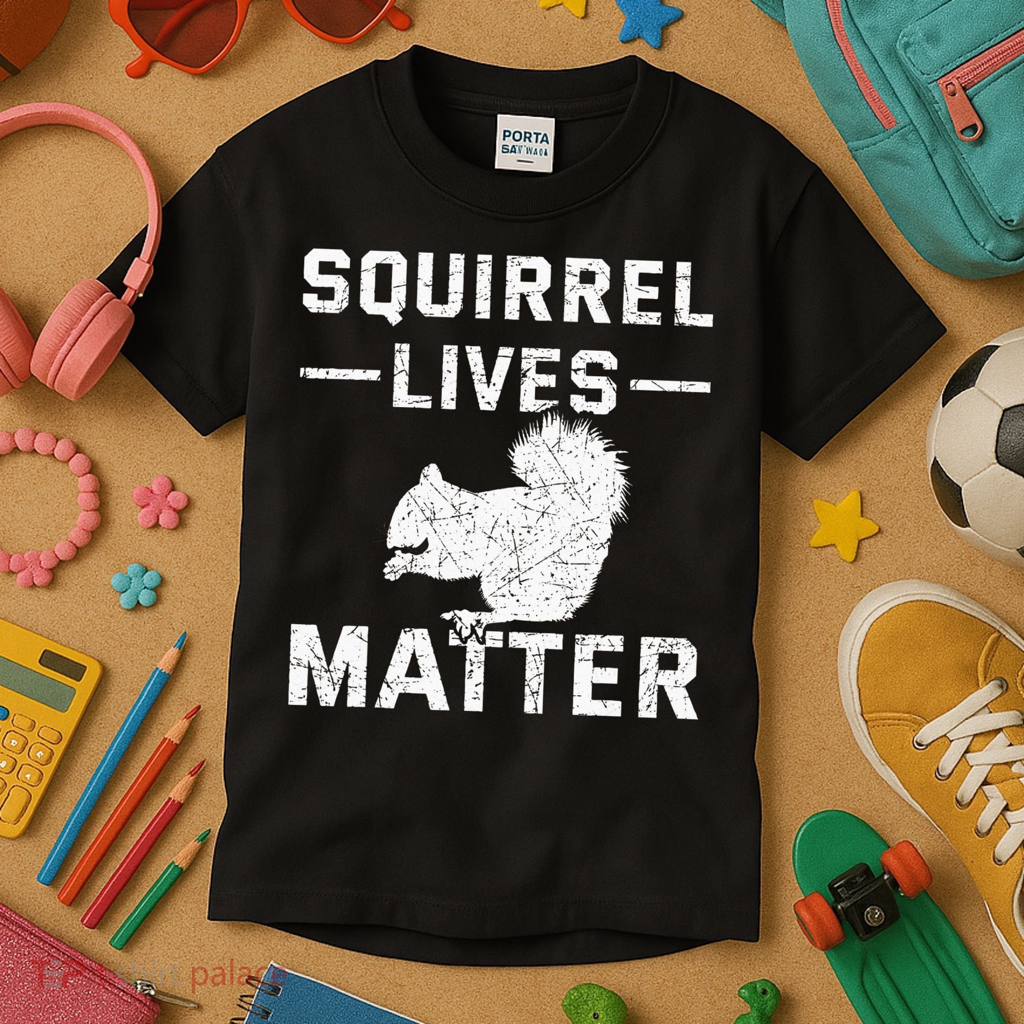 Squirrel Lives Matter Squirrel Kids T-Shirt