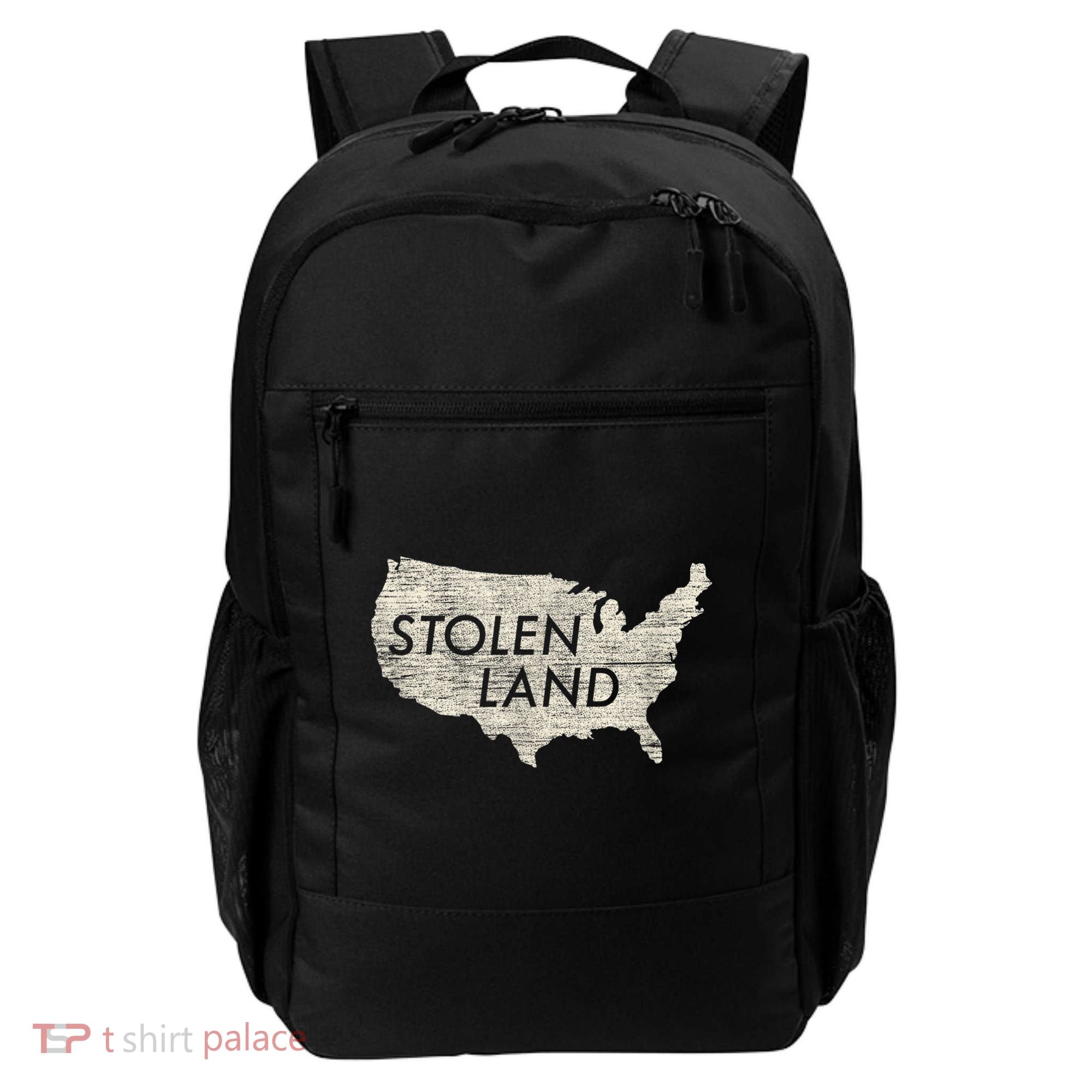 Stolen Land Native American Indigenous Backpack