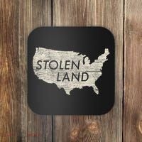 Stolen Land Native American Indigenous Coaster thumb 0
