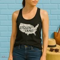 Stolen Land Native American Indigenous Women's Tank Top thumb 2