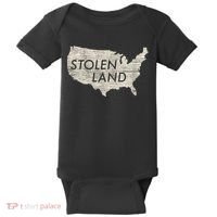 Stolen Land Native American Indigenous Baby Bodysuit thumb 0