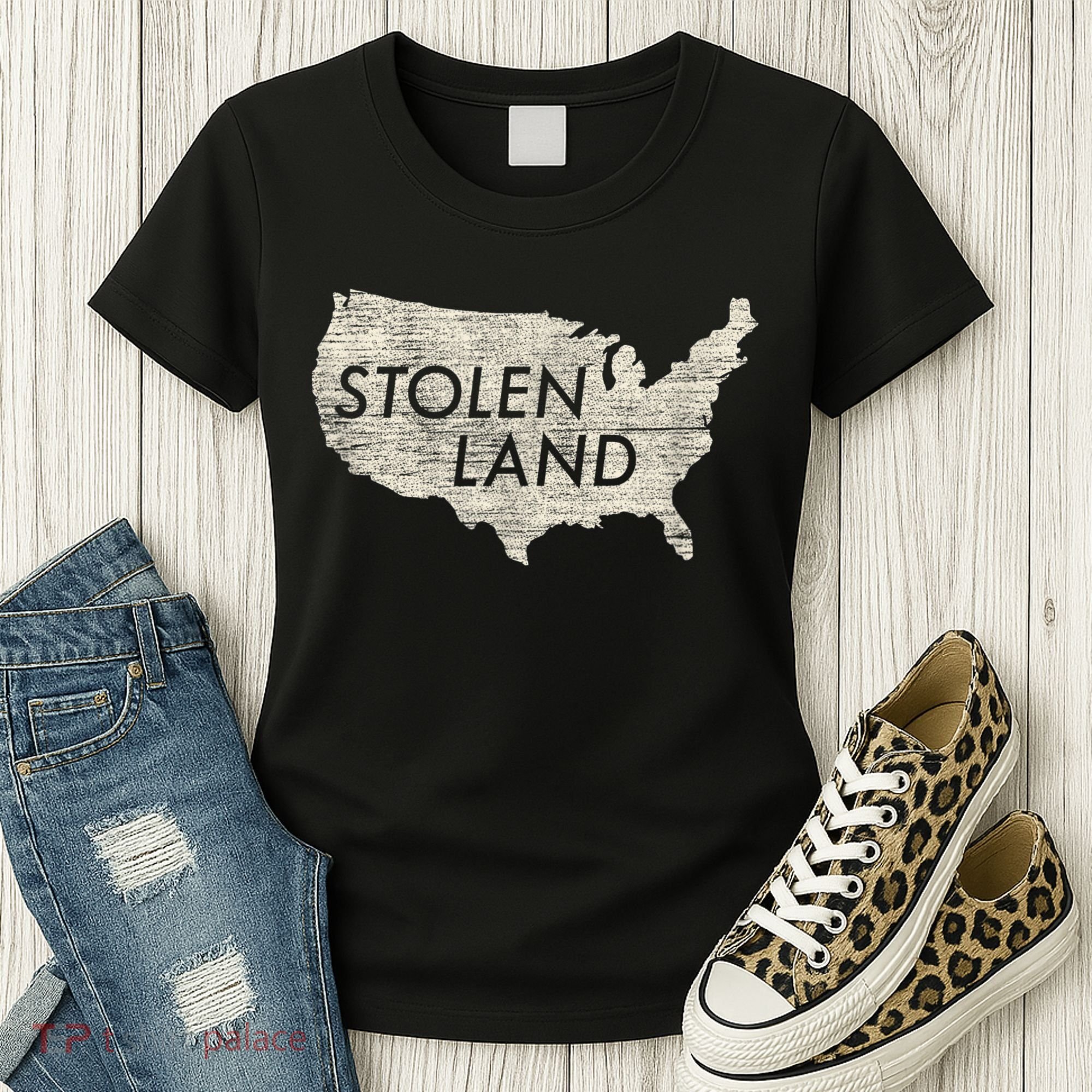 Stolen Land Native American Indigenous Women's T-Shirt