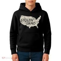 Stolen Land Native American Indigenous Kids Hoodie thumb 4