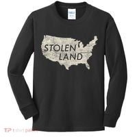 Stolen Land Native American Indigenous Kids Long Sleeve Shirt thumb 0