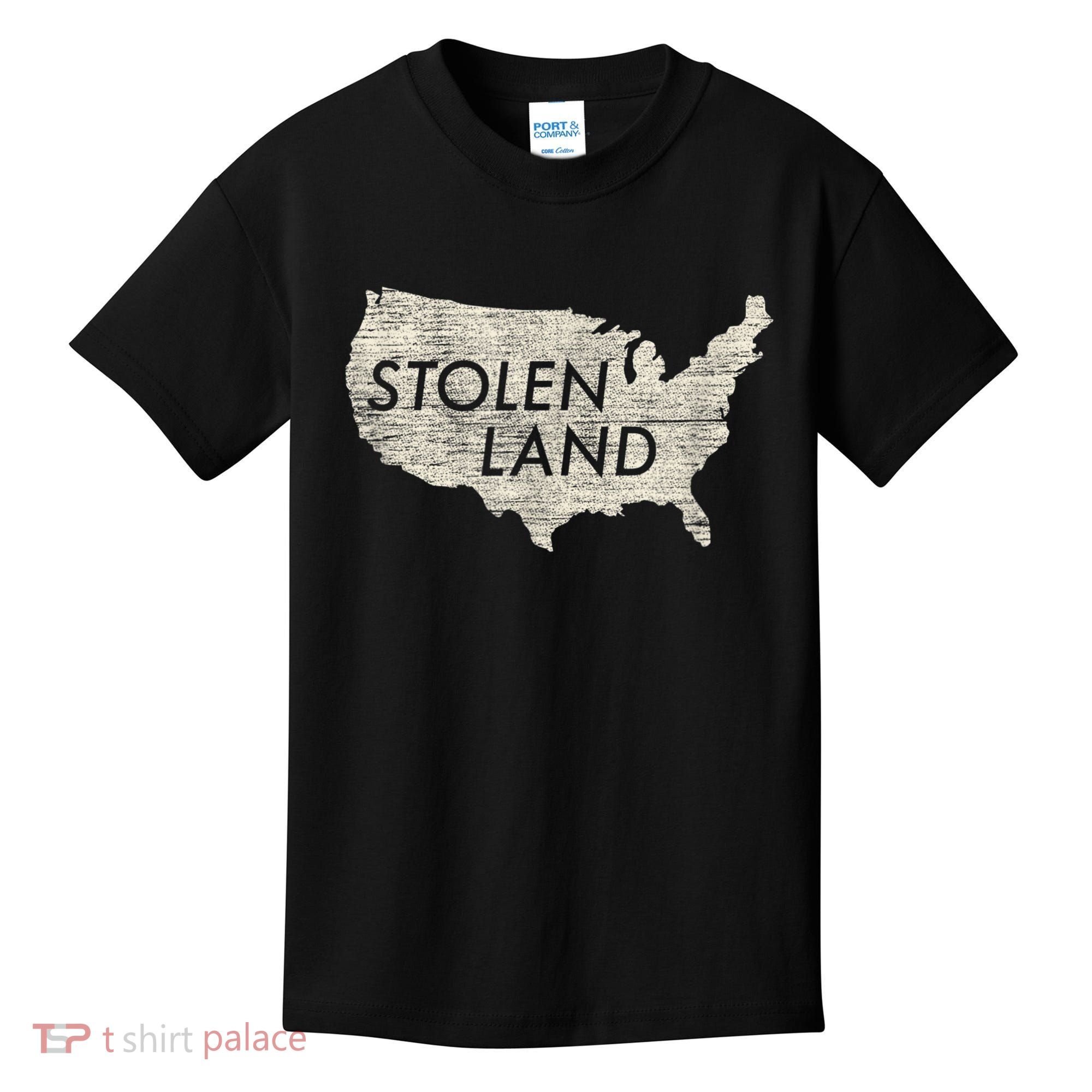 Stolen Land Native American Indigenous Kids T-Shirt
