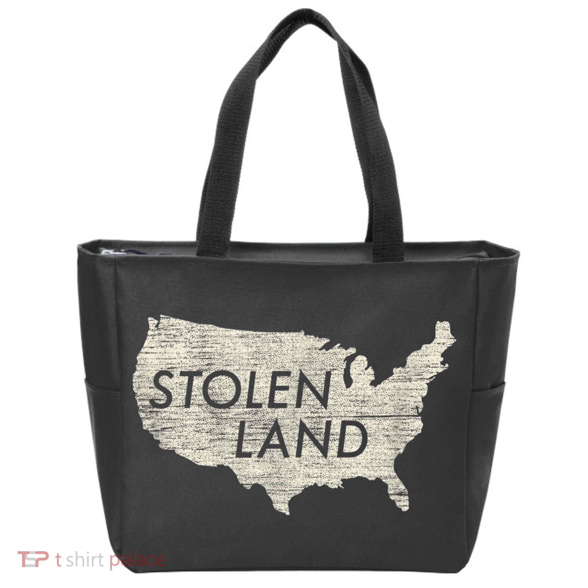 Stolen Land Native American Indigenous Tote Bag