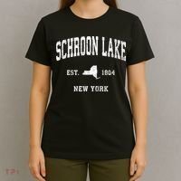 Schroon Lake New York Ny Vintage Athletic T-Shirt thumb 4