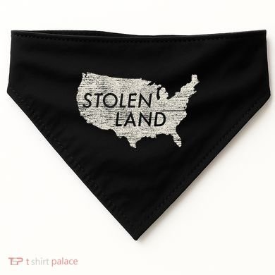 Stolen Land Native American Indigenous USA-Made Doggie Bandana
