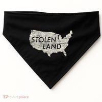 Stolen Land Native American Indigenous USA-Made Doggie Bandana thumb 0