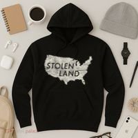 Stolen Land Native American Indigenous Hoodie thumb 3