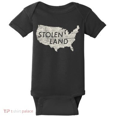 Stolen Land Native American Indigenous Baby Bodysuit