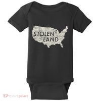 Stolen Land Native American Indigenous Baby Bodysuit thumb 0