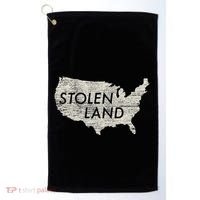 Stolen Land Native American Indigenous Golf Towel thumb 0