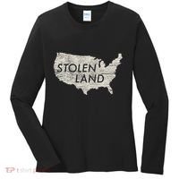Stolen Land Native American Indigenous Women's Long Sleeve Shirt thumb 0