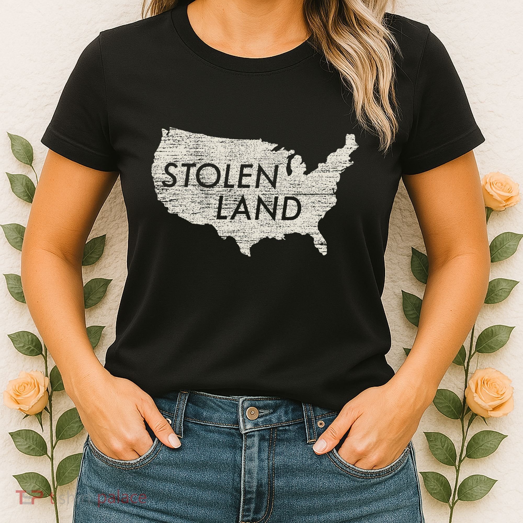 Stolen Land Native American Indigenous Women's T-Shirt