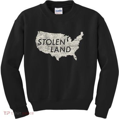 Stolen Land Native American Indigenous Kids Sweatshirt