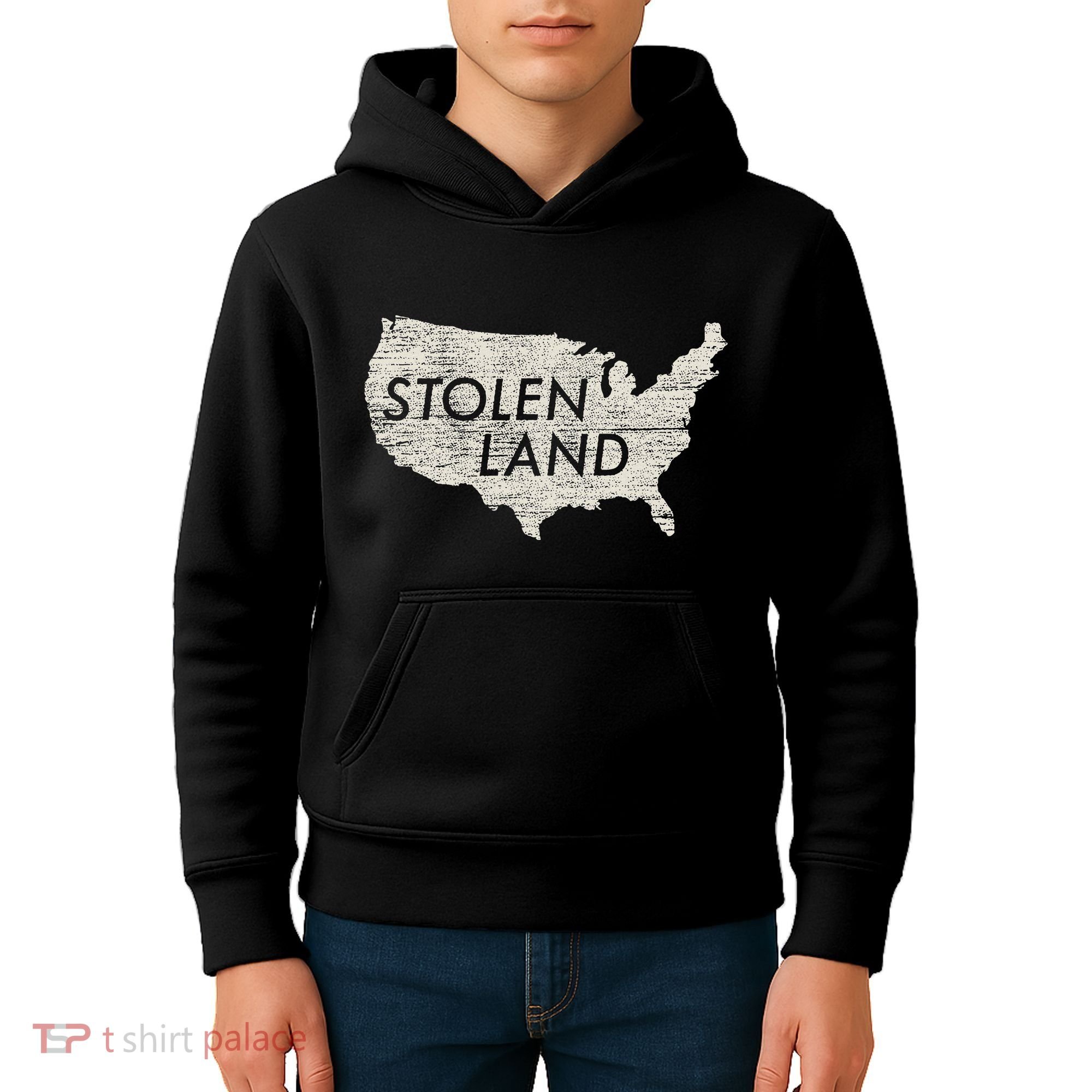 Stolen Land Native American Indigenous Kids Hoodie