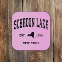 Schroon Lake New York Ny Athletic Black Sports Coaster thumb 0