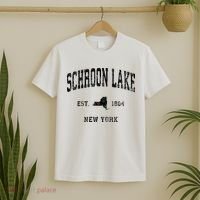 Schroon Lake New York Ny Athletic Black Sports T-Shirt thumb 2