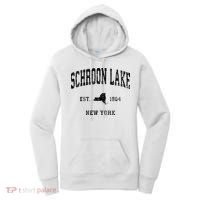 Schroon Lake New York Ny Athletic Black Sports Women's Hoodie thumb 0