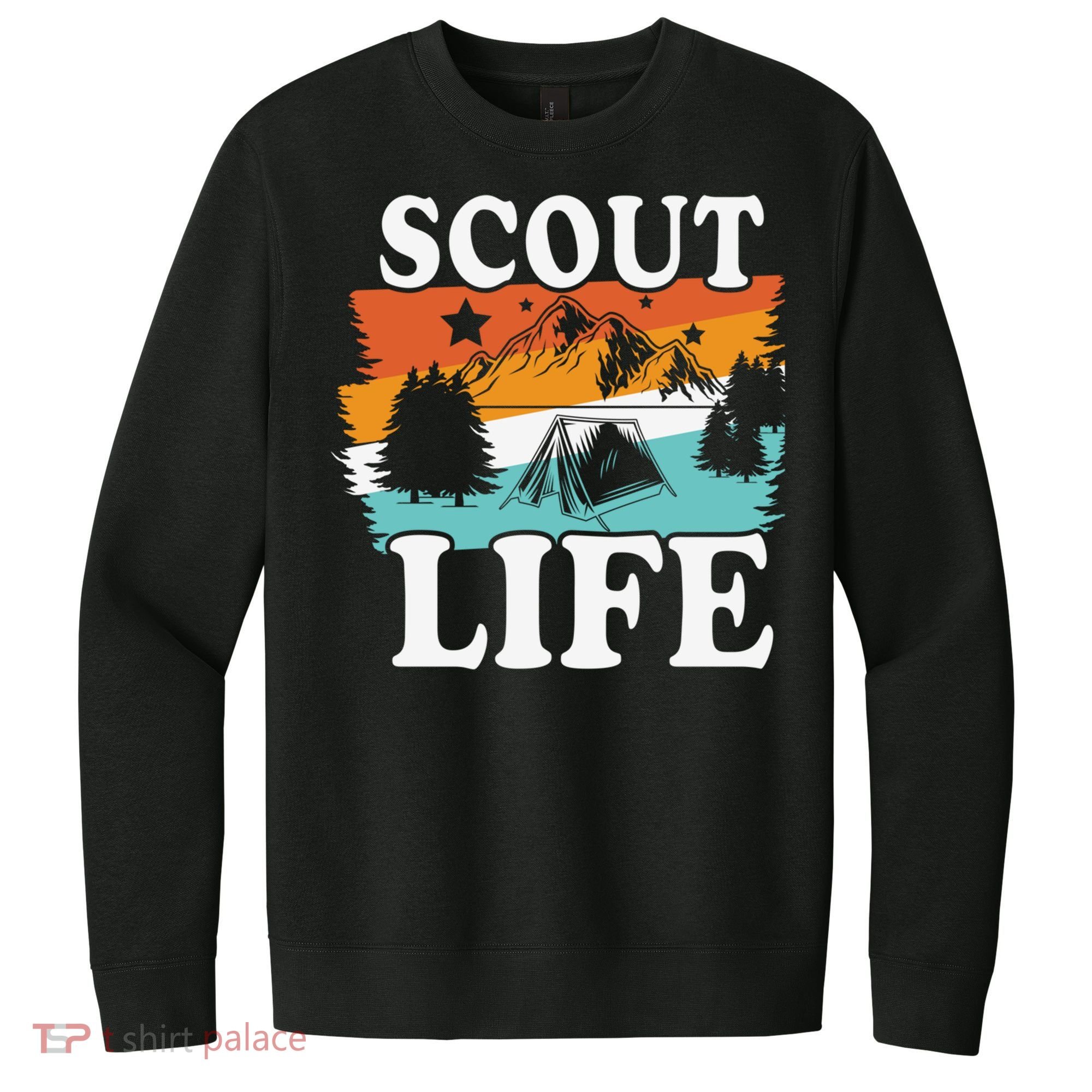 Scout Life Outdoor Adventure Gift Scouts Gift V.I.T. Fleece Crew Sweatshirt
