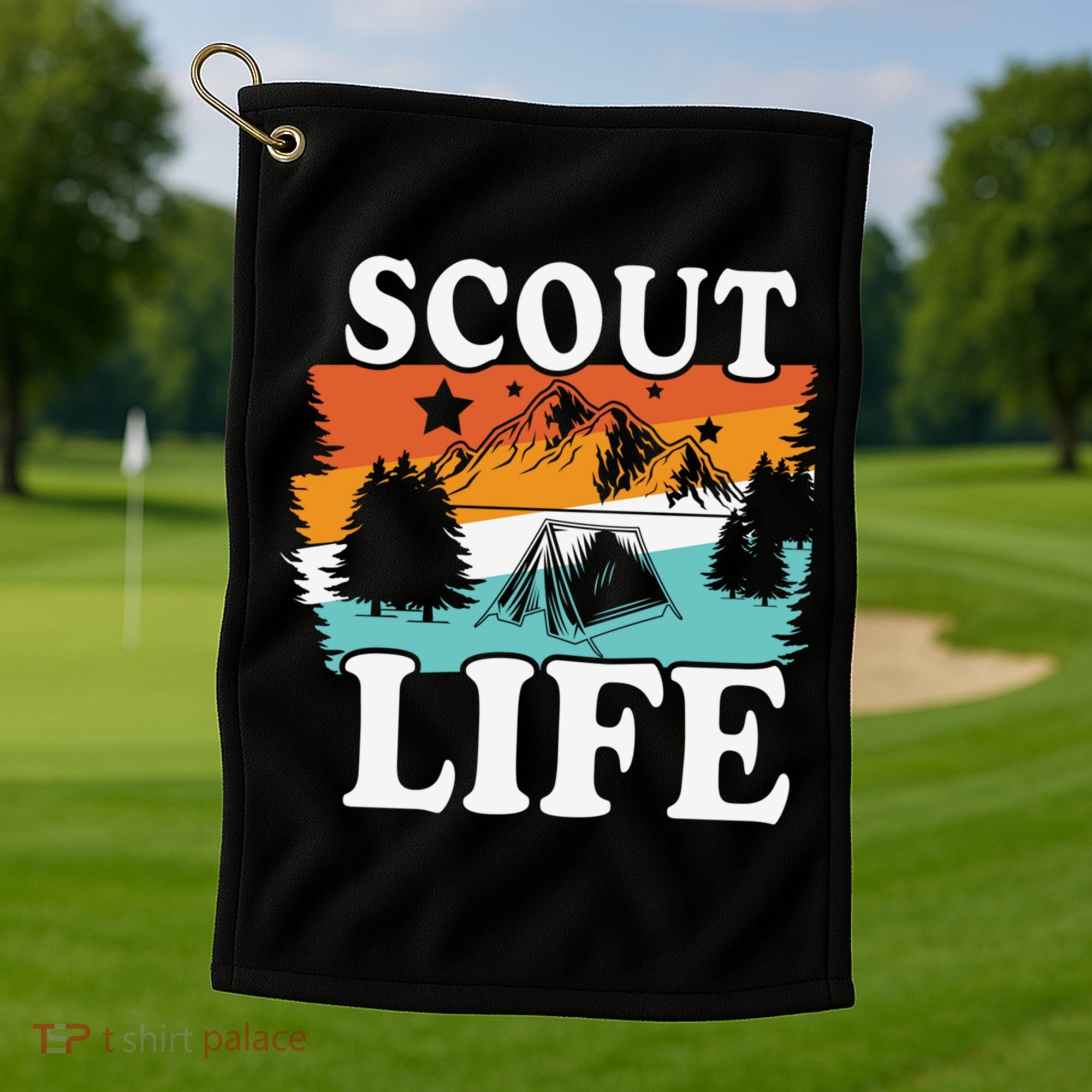 Scout Life Outdoor Adventure Gift Scouts Gift Golf Towel