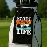 Scout Life Outdoor Adventure Gift Scouts Gift Golf Towel thumb 2