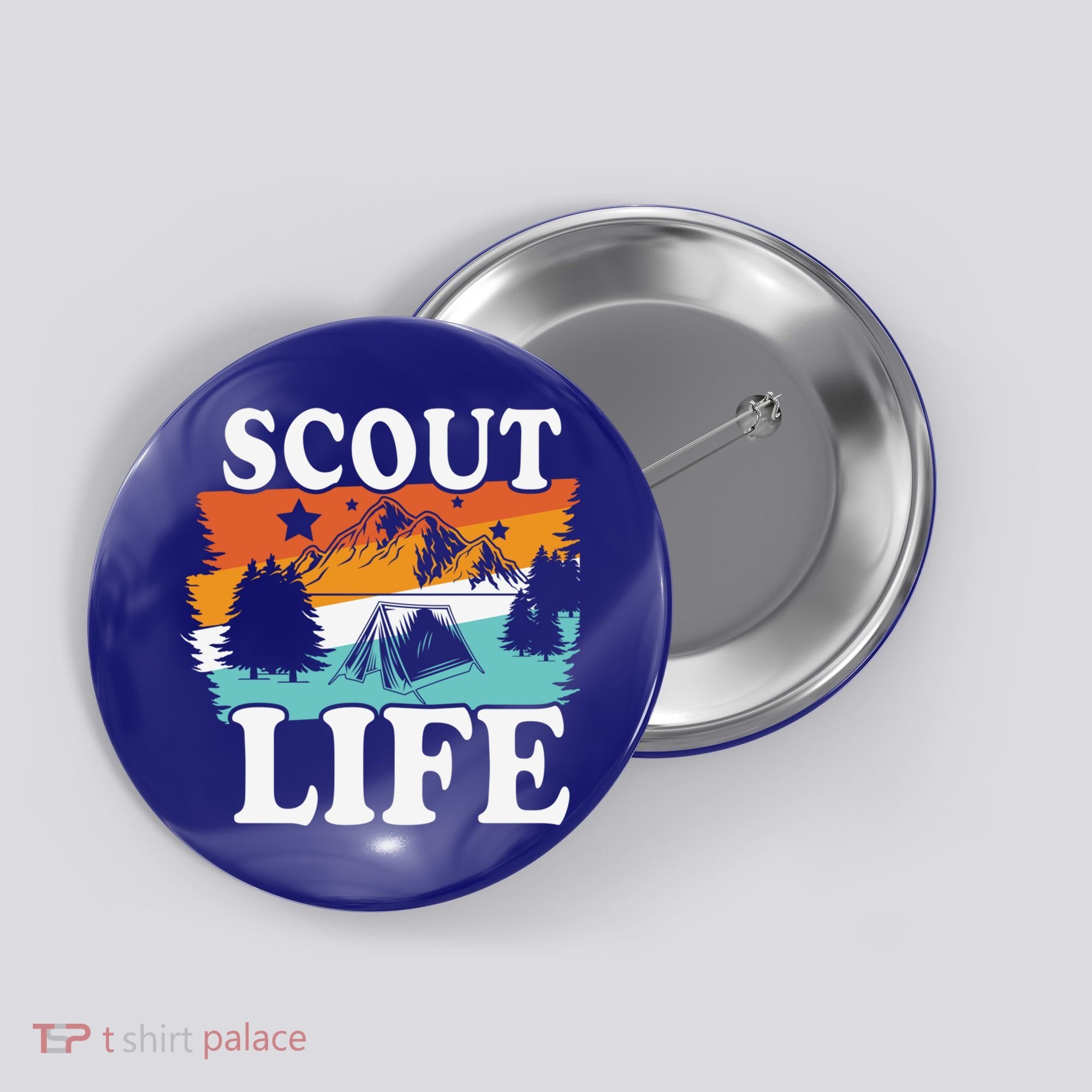 Scout Life Outdoor Adventure Gift Scouts Gift Button