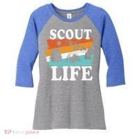 Scout Life Outdoor Adventure Gift Scouts Gift Women's Tri-Blend 3/4-Sleeve Raglan Shirt thumb 0