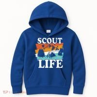Scout Life Outdoor Adventure Gift Scouts Gift Kids Hoodie thumb 0
