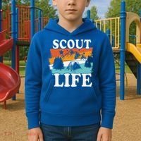 Scout Life Outdoor Adventure Gift Scouts Gift Kids Hoodie thumb 2